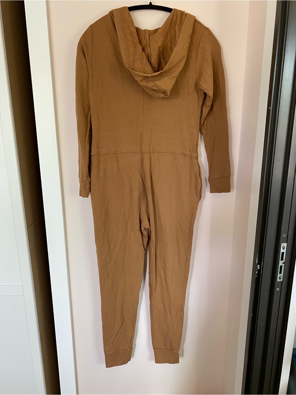 Smash + Tess Camel Brown Hooded Romper - Picture 3 of 5